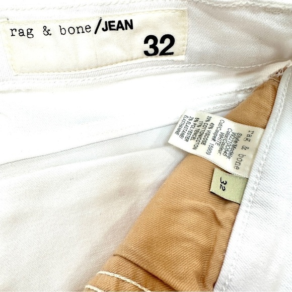 ✂️ SPRING SWEEP SALE MSRP $225 Rag & Bone White Stevie Capri Jeans Size 32 - Picture 11 of 14
